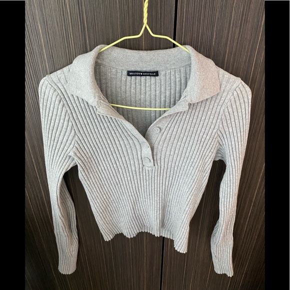 Brandy Melville Tops - Rare brandy Melville ribbed polo